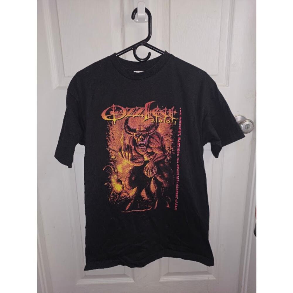 Vintage 2001 Ozzfest Ozzy Osborne Demon XL Concert Festival Y2K Black T-Shirt